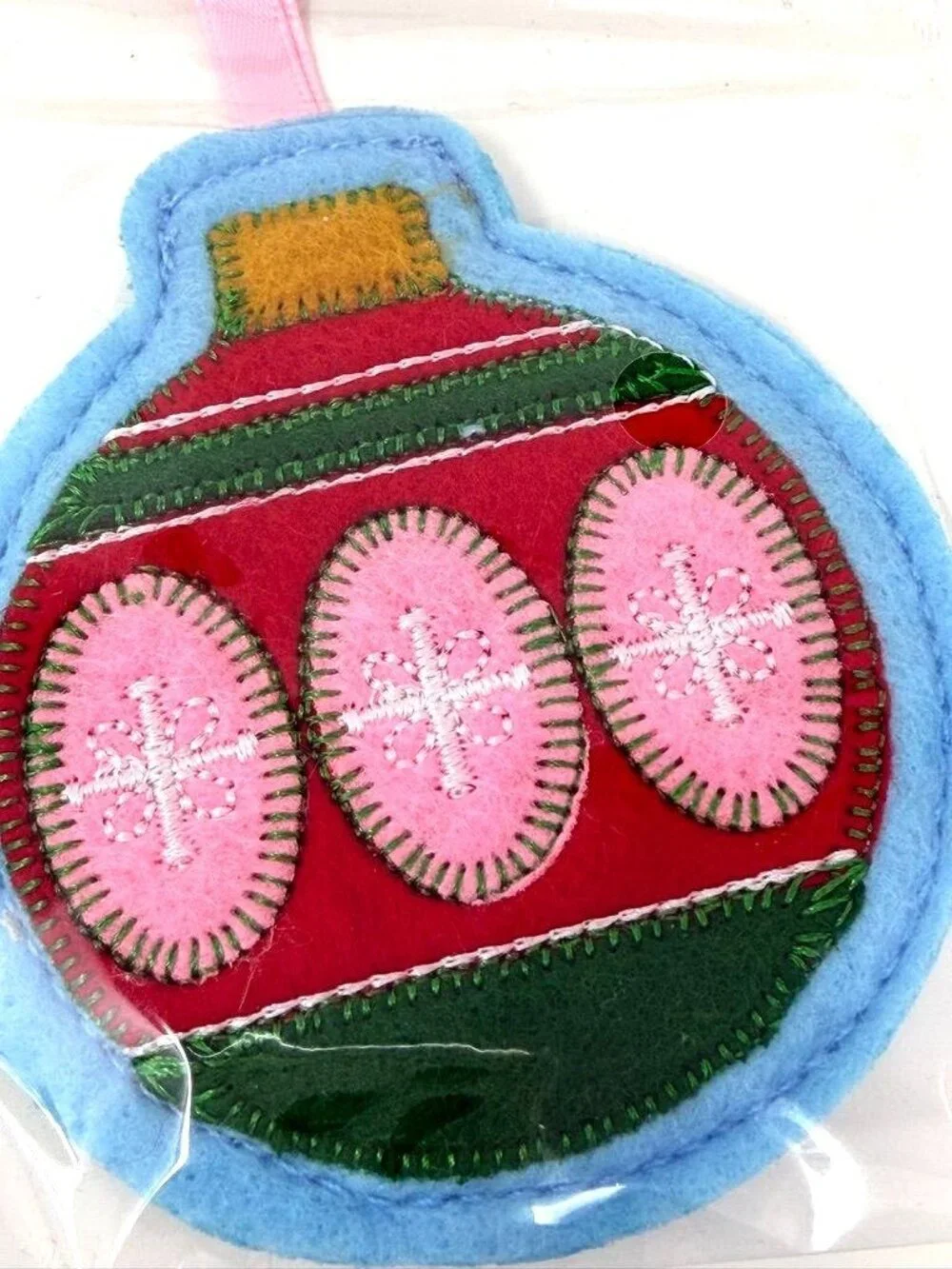 Target Christmas Humble Cheer Gift Topper Felt Ornament Ball - Wondershop™